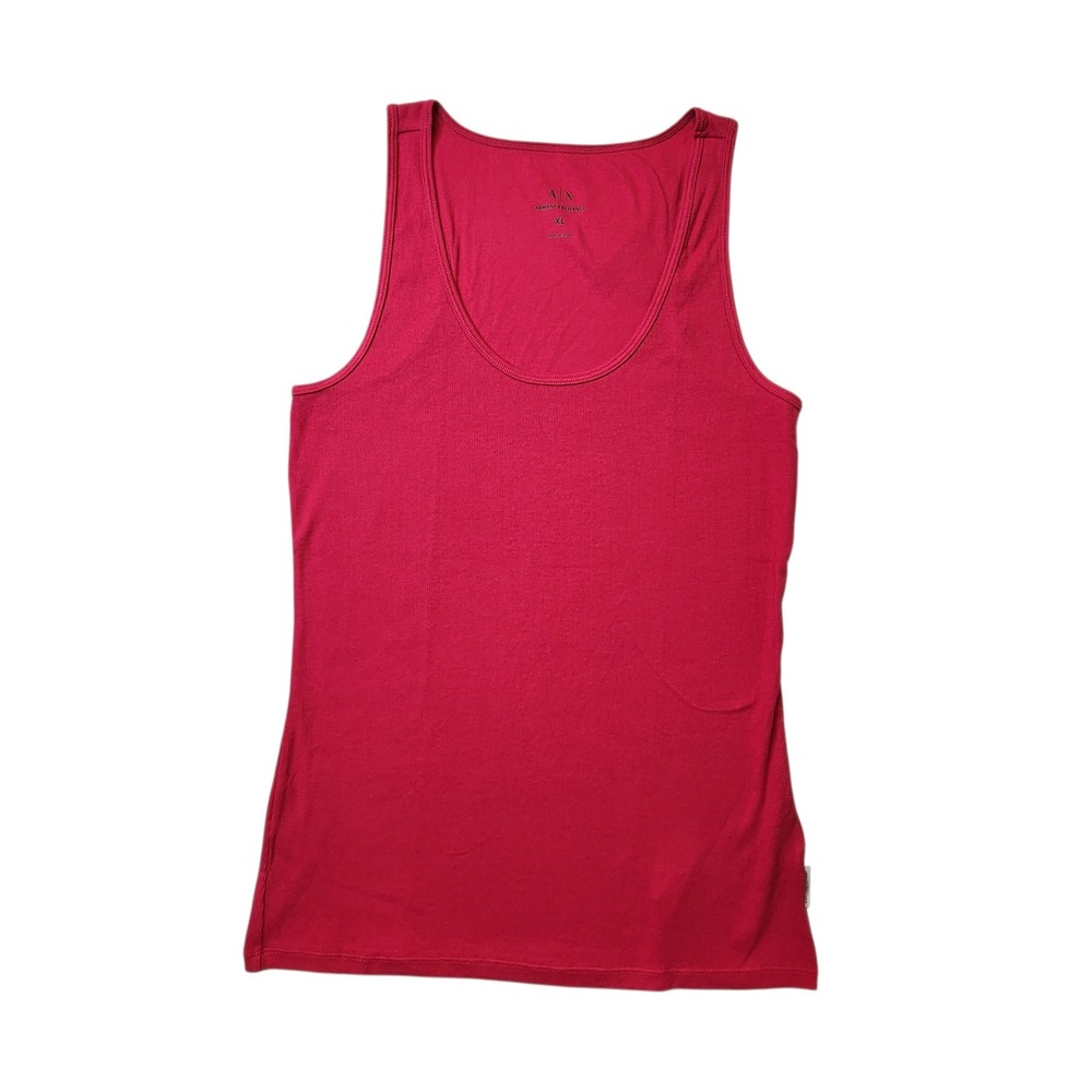 Armani Exchange Top Womens Stretch Rib Knit Sleeveless Tank A/X, Size XL